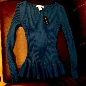 White House Black Market peplum sweater
